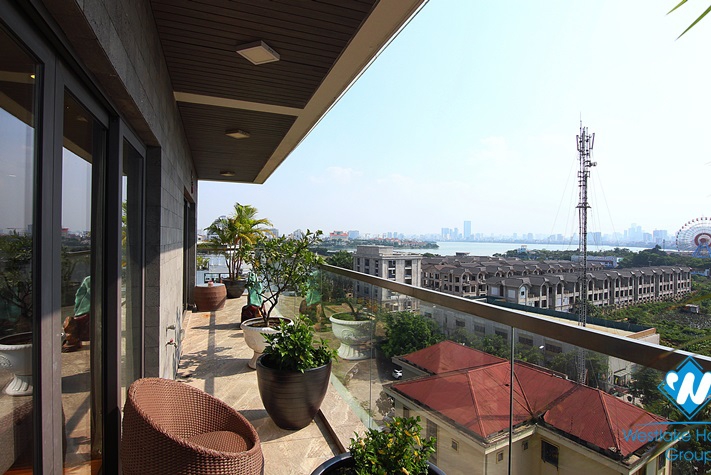 A state-of-the-art three bedroom apartment on the top floor on Trinh Cong Son, Tay Ho district